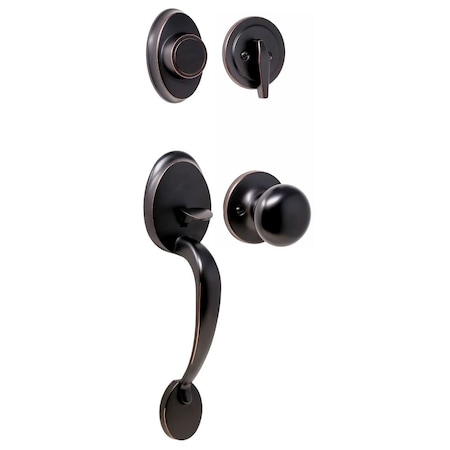Weslock Hillcrest Dummy Handleset with Salem Trim Oil Rubbed Bronze 02815-1S10020